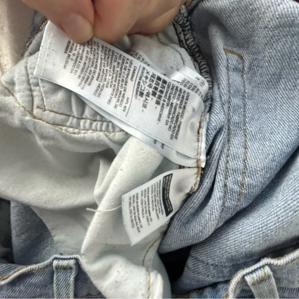 Levi's 505 Light Blue Straight Jeans Timeless‎ Style 38X32 Men's